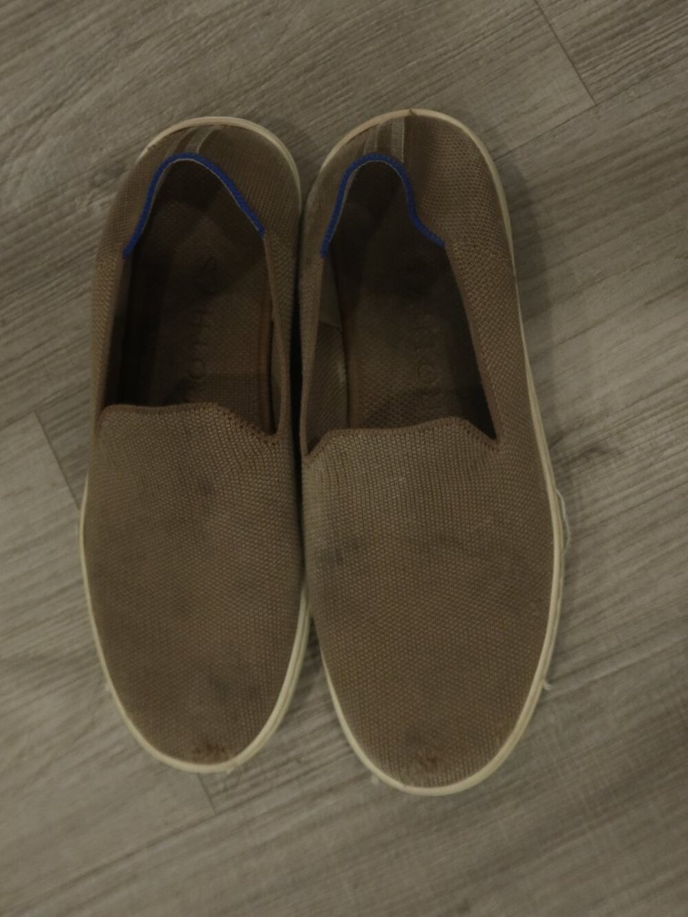 ROTHYS SLIP ON SNEAKER SHOES LATTE 7 flat comfy walking rubber casual athletic